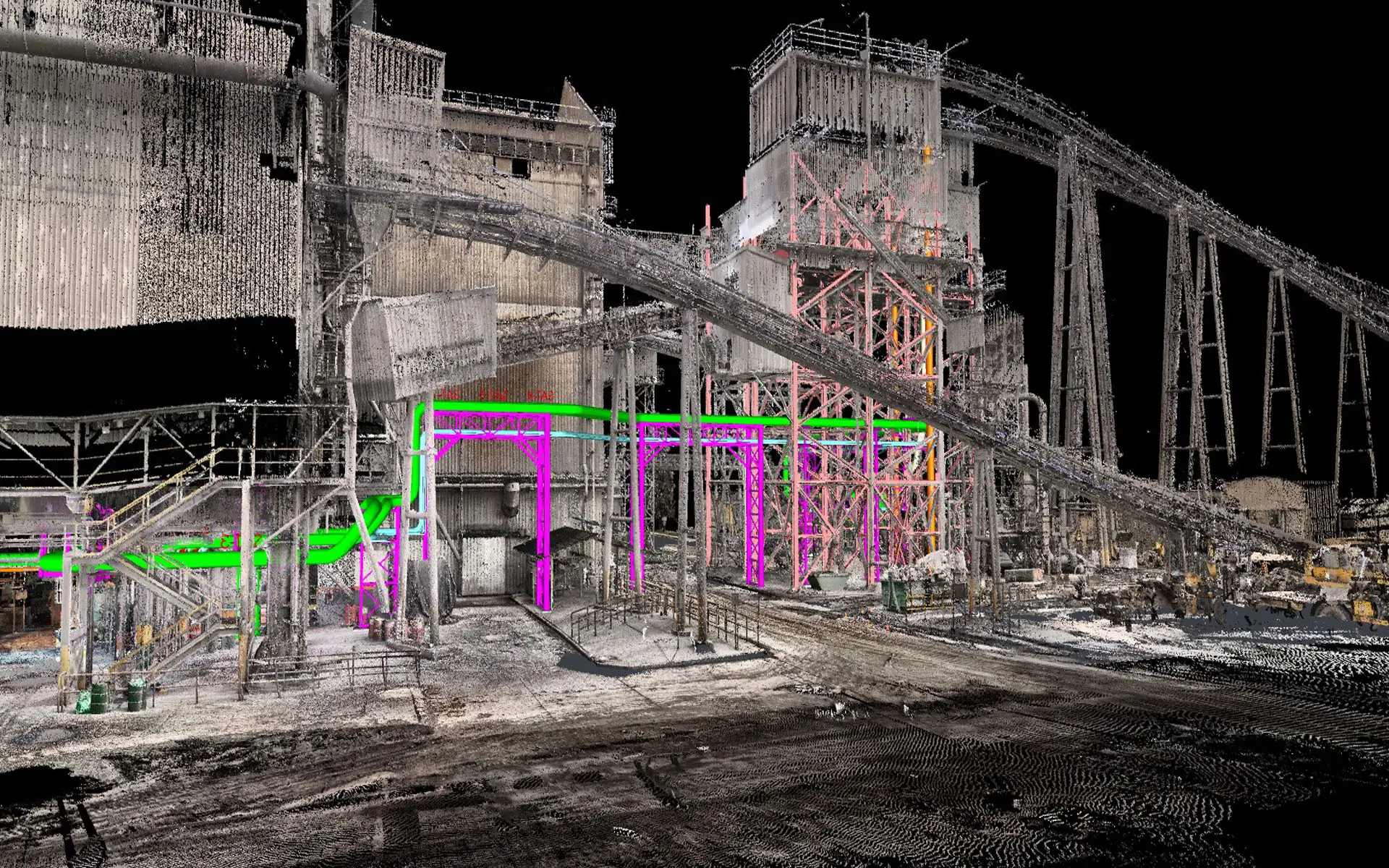 Acindar - Cañerias de agua a Acería: Nube de puntos